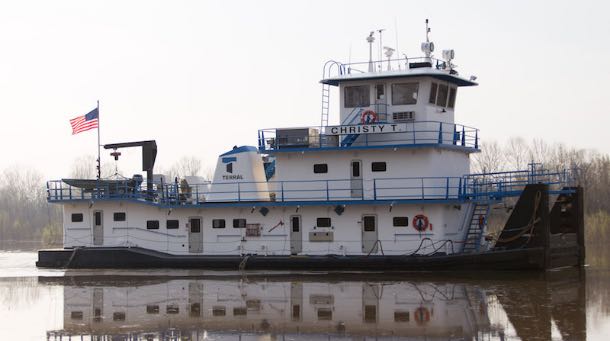 Photograph of the M/V Christy T. pushboat