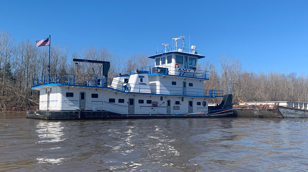Photograph of the M/V Amy T. pushboat