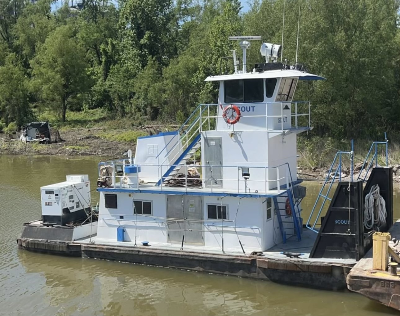 Photograph of the M/V Scout pushboat